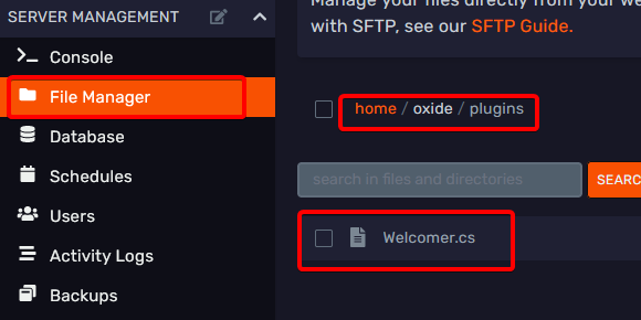 File showing in plugins folder